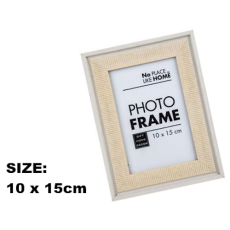 White Picture Frame with Stripes
